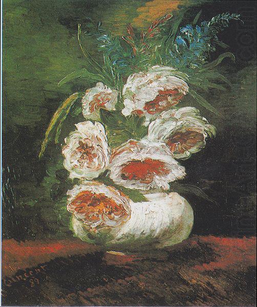 Vincent Van Gogh Vase of Peonies china oil painting image